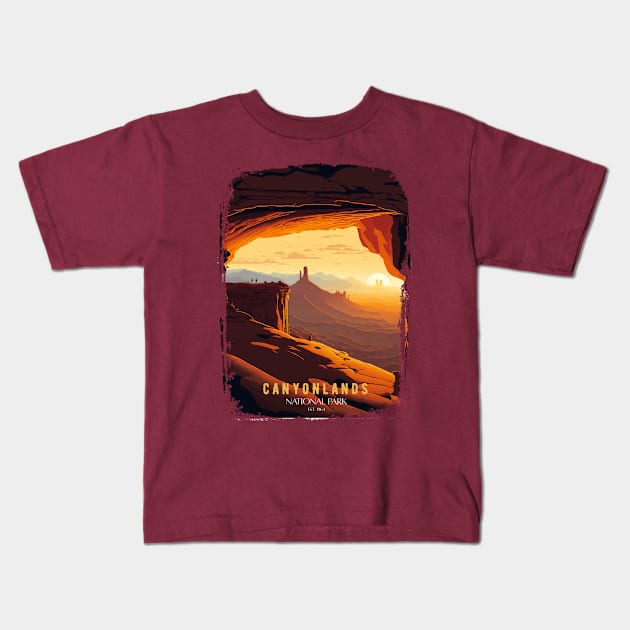 Canyonlands National Park Kids T-Shirt by Wintrly